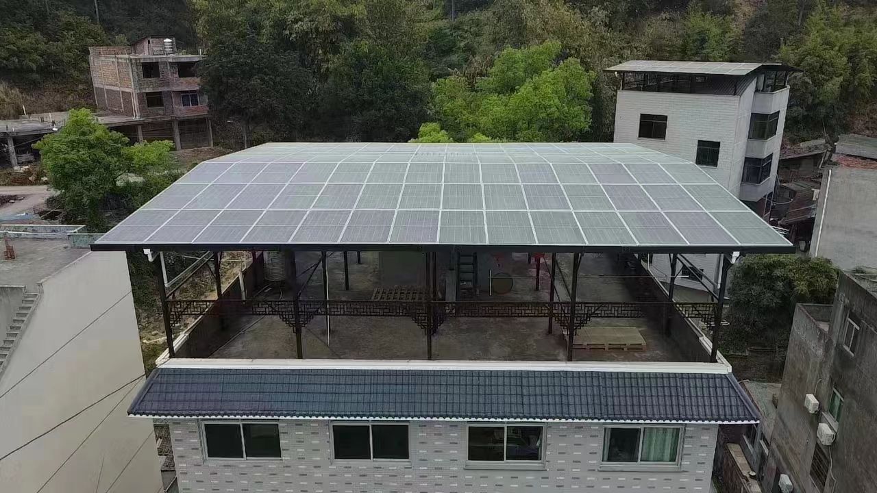 韶关15kw+10kwh自建别墅家庭光伏储能系统